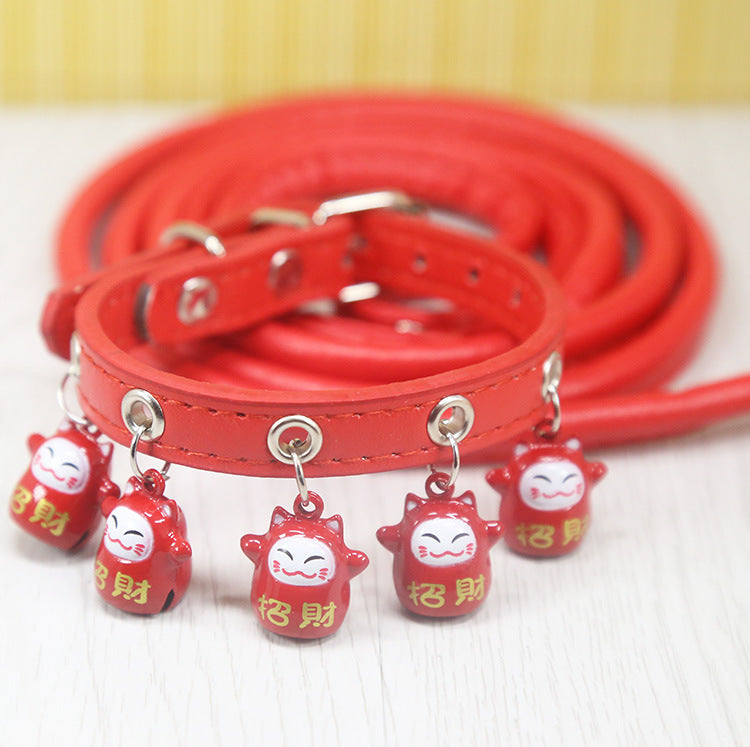 Cat Collars with Bells and Leash