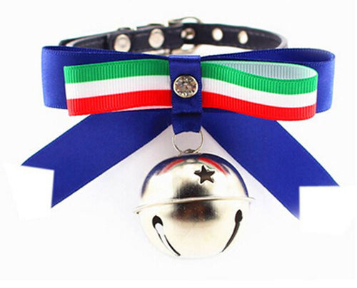 Adjustable Bowtie Collars with Bell for Pets