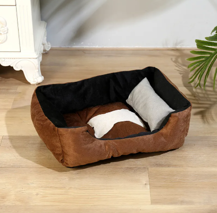 Plush Indoor Dog House with Removable Cover
