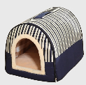 Portable Round Pet Bed with Handle