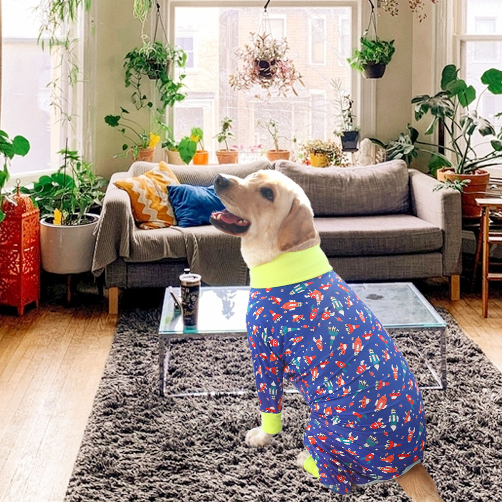 Cute Cartoon Dog Print Bodysuit – Everyday Fashion Suit for Pets