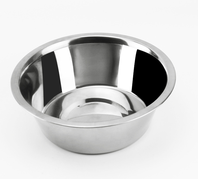 Stainless Steel Thick Round Pet Bowl