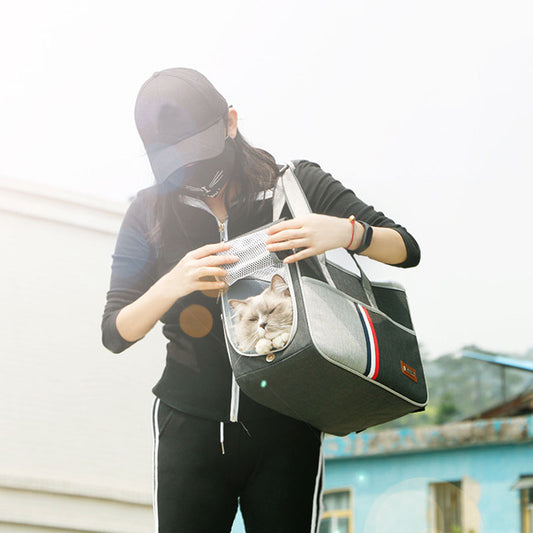 Pet Carrier Backpack for Cats and Dogs, Breathable Bag
