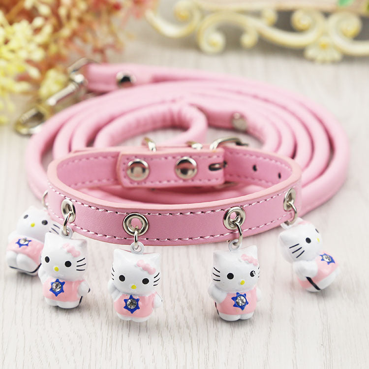 Cat Collars with Bells and Leash
