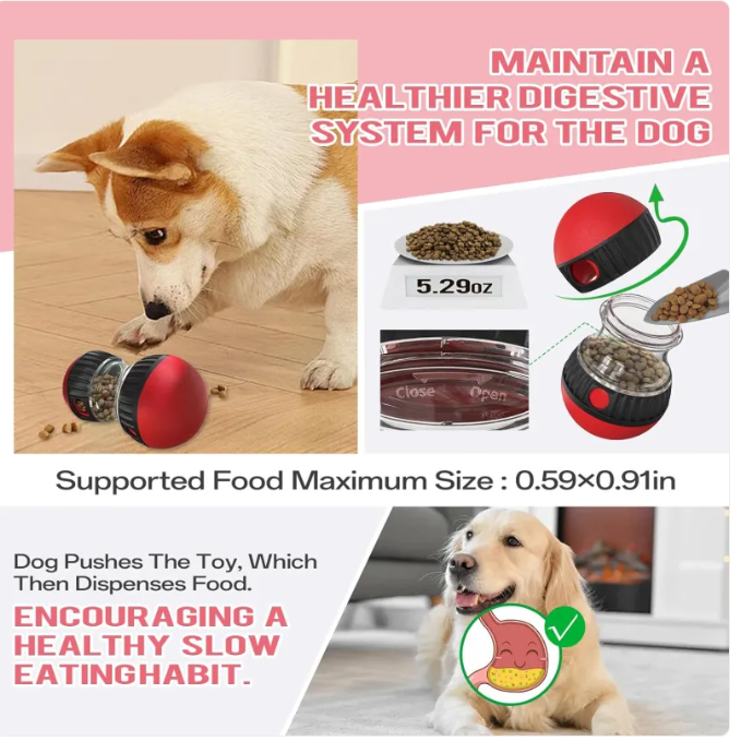 Interactive Slow Feeder Dog Puzzle Ball