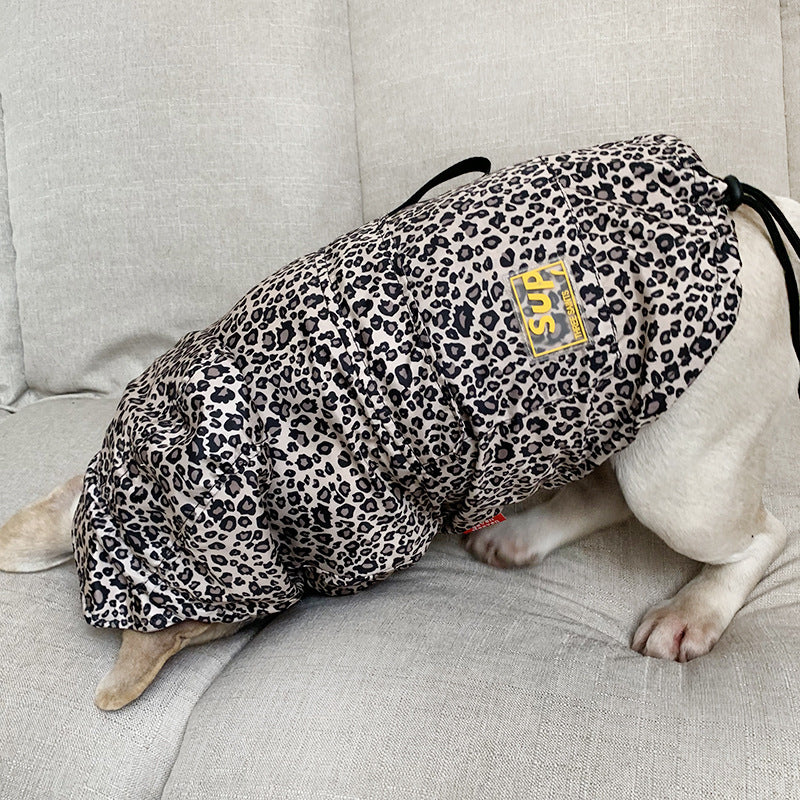 Leopard Print Pet Clothing for Dogs and Cats (Spring/Fall)