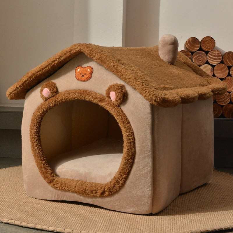 Cozy Four-Season Pet Kennel Bed