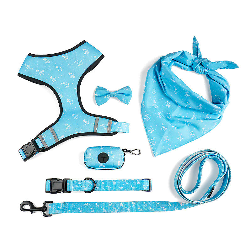 Dog Leash Harness with Bow for Pets