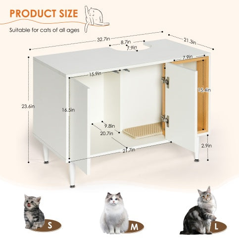 Bathroom Sink Cabinet With Cat Litter Box Enclosure