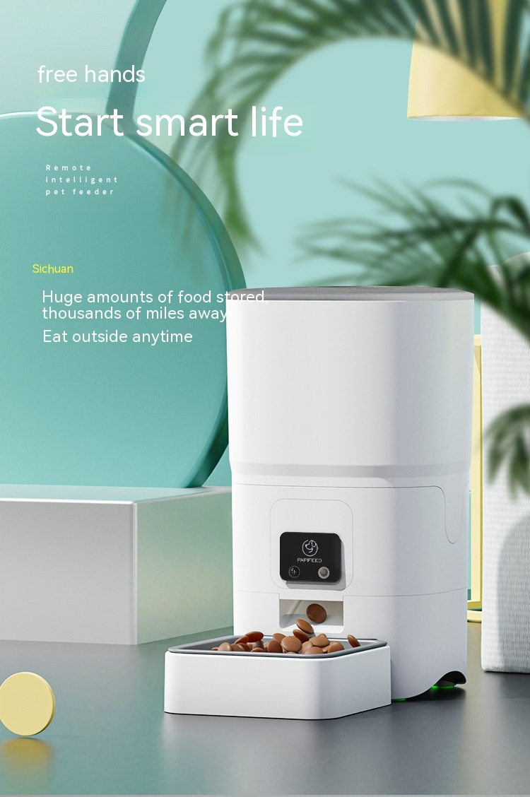 6L Smart Automatic Pet Feeder with WiFi & Camera