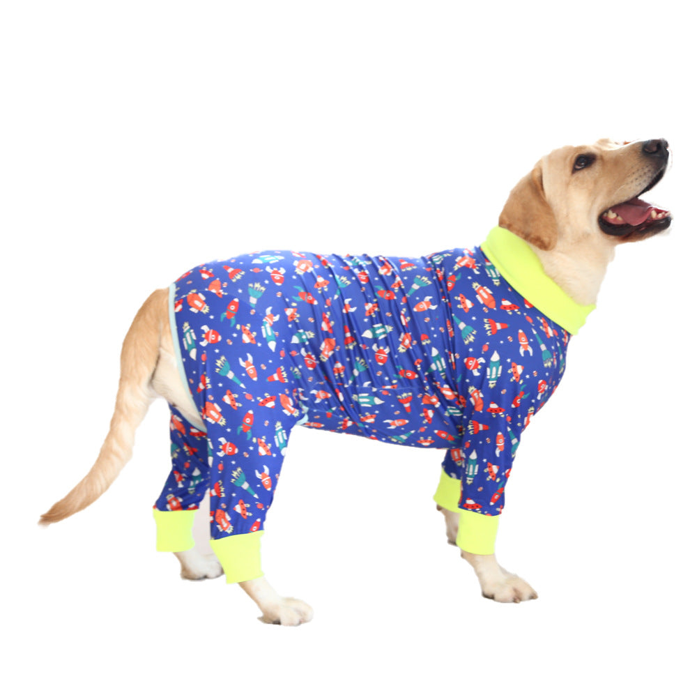 Cute Cartoon Dog Print Bodysuit – Everyday Fashion Suit for Pets