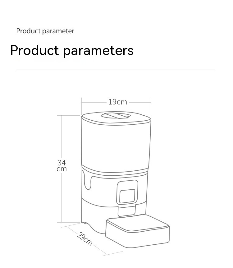 6L Smart Automatic Pet Feeder with WiFi & Camera