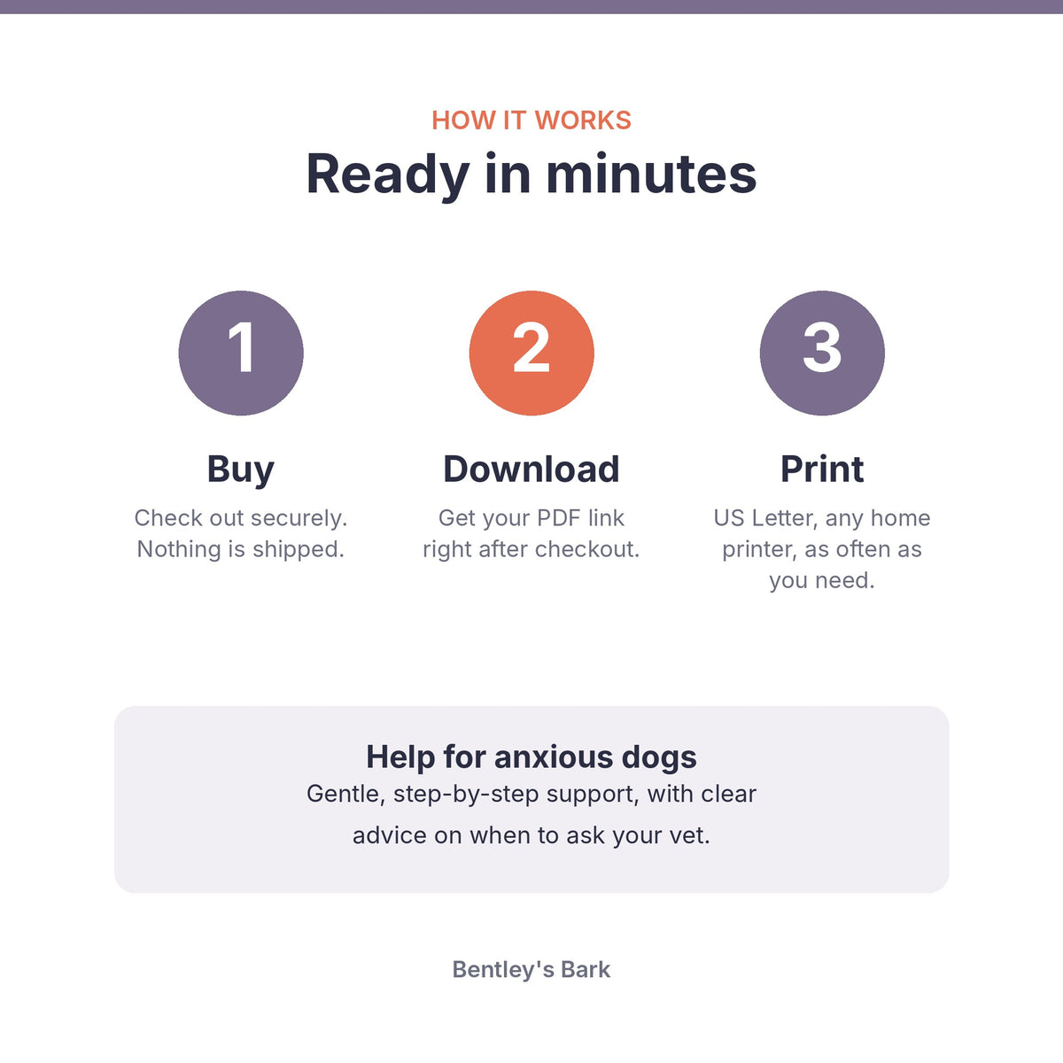 How it works: buy, download the PDF and print at home on US Letter paper