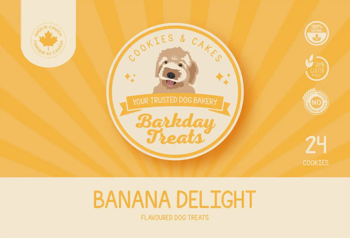 Banana Delight Dog Cookies 🍌🐾