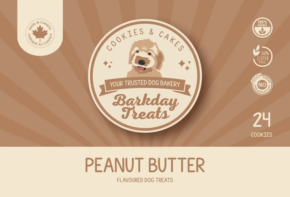 Peanut Butter Dog Cookies 🥜🐾