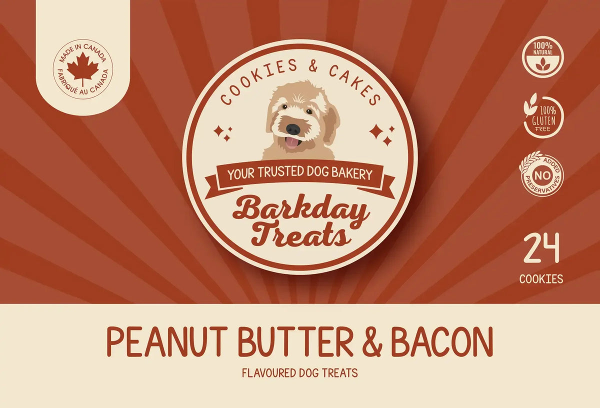 Peanut Butter and Bacon Dog Cookies 🥜🥓🐾